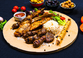 Turkish cuisine at the Anatolian grill restaurant in Kazan