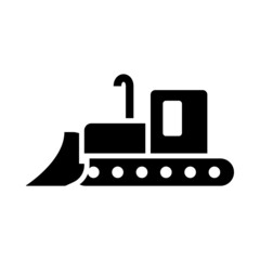 Icon Of Construction Bulldozer