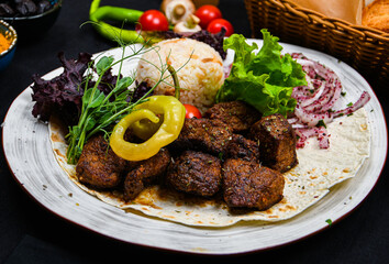 Turkish cuisine at the Anatolian grill restaurant in Kazan