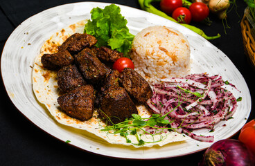 Turkish cuisine at the Anatolian grill restaurant in Kazan
