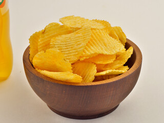 potato chips in a bowl