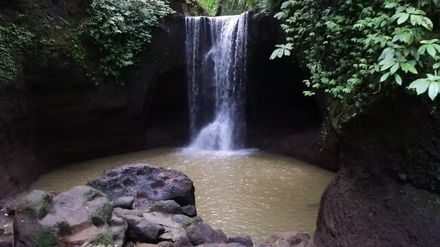 suwat waterfall is rated as one of the best waterfalls in Gianyar, Bali