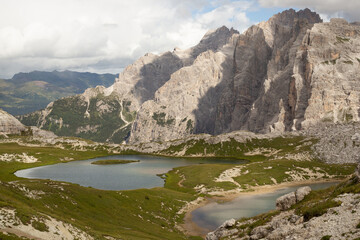 Obraz premium Laghi dei Piani - Bödenseen - Rifugio Locatelli Innerkofler
