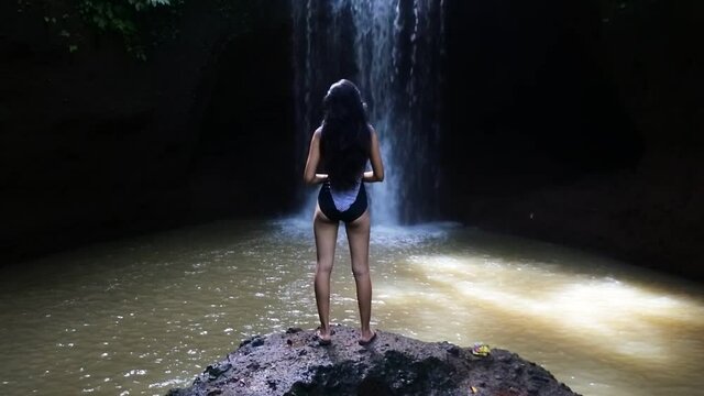 suwat waterfall is rated as one of the best waterfalls in Gianyar, Bali