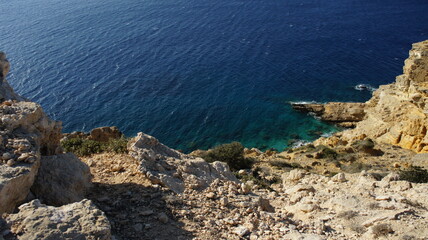 sea and sky in the Greek island of koufonisi August 2021
coast of island sea and rocks in the Greek island of koufonisi August 2021
