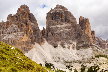 Fototapeta premium Tre Cime di Lavaredo parete sud