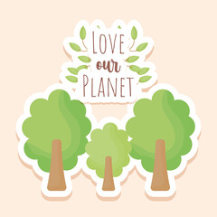 tree sticker card