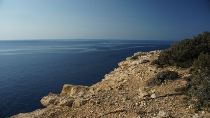 coast of island coast of island t and rocks in kato Koufonisi island Cyclades Greece