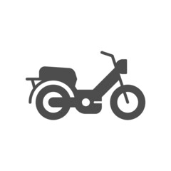 Moped or scooter glyph icon