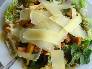 salad with cheese and lettuce