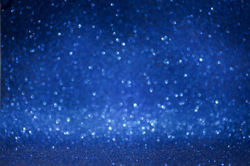 Blue shiny background. Dark background for product presentation.