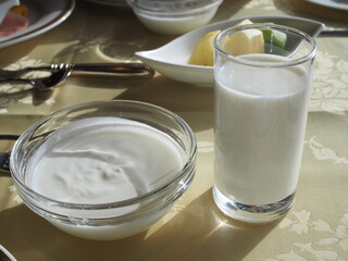 牛乳とヨーグルト