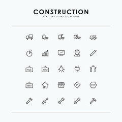 Building and Construction line icon