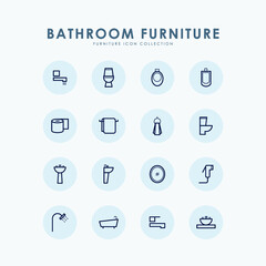 Bathroom Furniture Line Icon