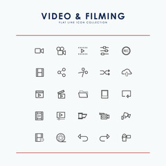 Video and Filming Line Icon