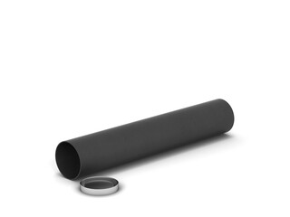 Blank tube packaging mockup