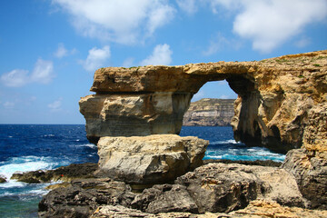 Fototapeta na wymiar Malta famous Azure Window Rock