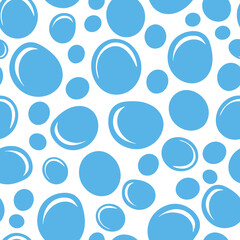 Air Bubbles seamless pattern design. Great for shampoo product packaging or for inflatable swimming pool product packaging.