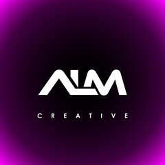 ALM Letter Initial Logo Design Template Vector Illustration