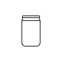 can icon, soda vector, drink illustration