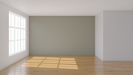 Illustration 3D rendering large luxury modern bright interiors Living room mockup computer digitally generated image