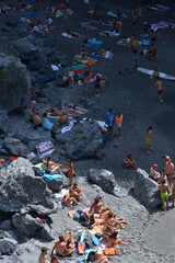 group of people on the beach