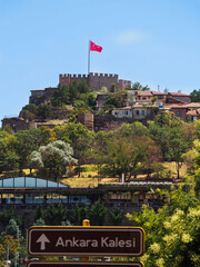 turkey ankara castle view on a sunny day