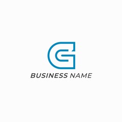 logo design combine letter G and C