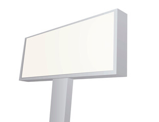 Street billboard blank. vector illustration