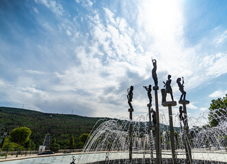 Georgian capital city Tbilisi's downtown