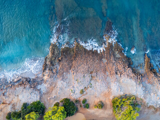 Drone vertical coastal view_2