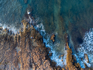 Drone vertical coastal view_1