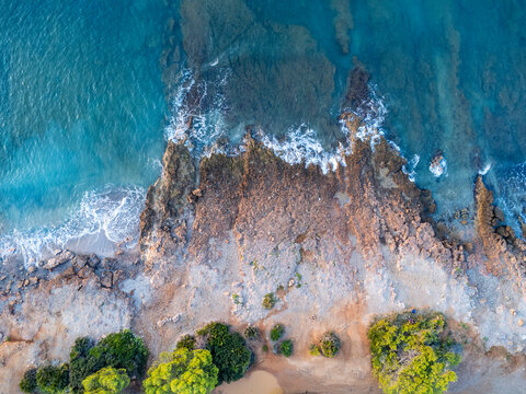 Drone vertical coastal view_2