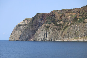 Fototapeta na wymiar View of the coast of Ponta Branca, Graciosa island, Azores