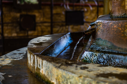 Famous iron spring in Surami