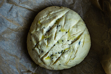 Homemade bread on the table