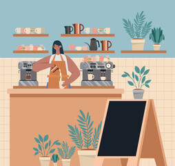 cafe shop illustration