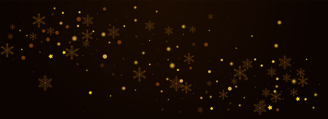 Sparkling Snowstorm Vector Pnoramic Brown