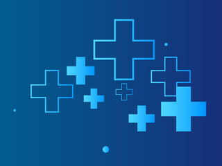 2D illustration medical structure background