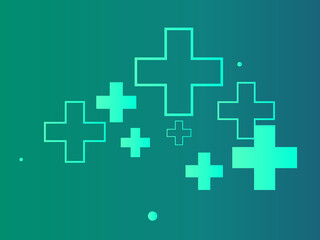 2D illustration medical structure background