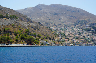Fototapeta premium harbor of symi island