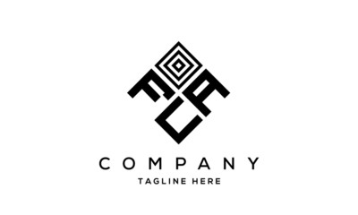 FAU creative square three latter logo vector