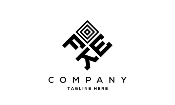 FEK square three latter logo vector