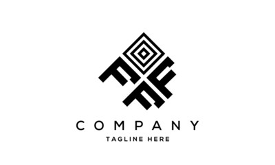 FFF square three latter logo vector