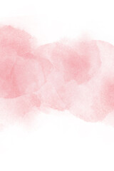 Pink watercolor abstraction on white paper. Grunge background. Retro, vintage background.