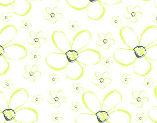 vector floral colorful seamless pattern, wallpaper, illustration and background