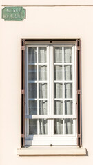Fenêtre de villa à Houlgate, Calvados, France