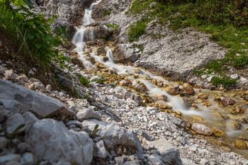 clear stream flowing