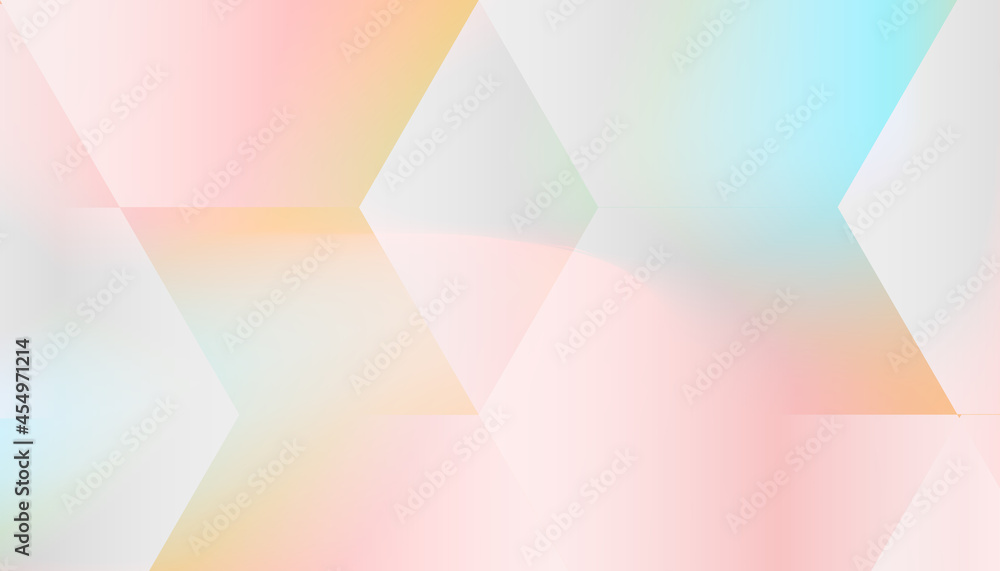 Poster abstract colorful hexagonal background. modern texture decoration element. vector