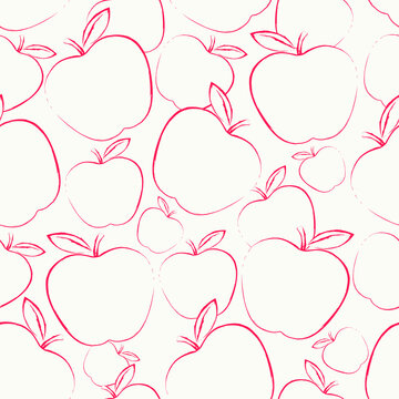 seamless pattern with apple